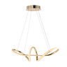 Luminária Pendente Lustre Led 3 em 1 Infinito Dourado Moderno Luxuoso Inl118 - 3