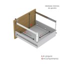 Ver mais imagens de Arquivo de Madeira 4 Gavetas Of04gp25