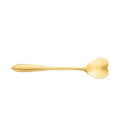 Cj 4 Colheres Aço Inox para Chá Heart Dourado Wolff - 2