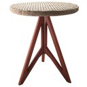 Ver imagem 1 de Mesa De Apoio Gávia Ozki 62 Cm Madeira Eucalipto Amêndoa Corda Plana Rami