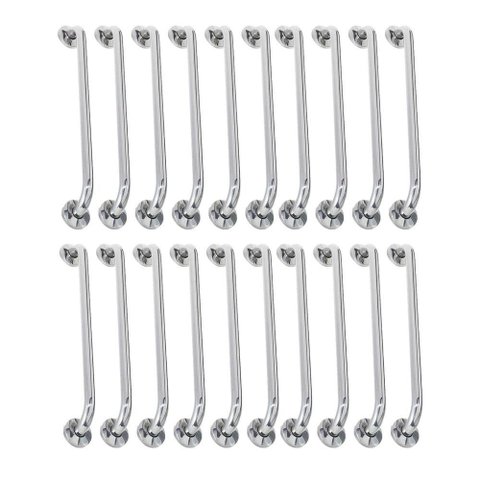 Alça de Apoio Barra 60cm Segurança Kit 20 Unidades Inox Cadeirante Idoso