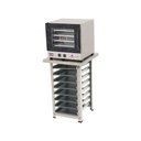Ver imagem 1 de Forno Turbo Elétrico 4 Assadeiras Prp-004 220v Preto + Bancada Mes004 8 Níveis + 8 Assadeiras