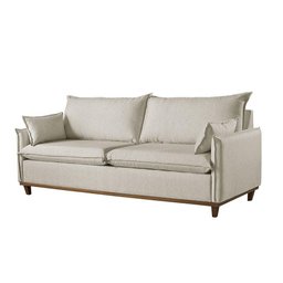 Sofá 4 Lugares Living Linho M-168 Martins Creme - 1