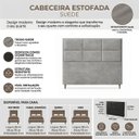 Ver imagem 7 de Cabeceira para Cama Casal Estofada 1,38 ,Mts Alice Vilajo: Suede Camurça