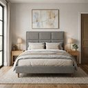 Ver imagem 1 de Cabeceira para Cama Casal Estofada 1,38 ,Mts Alice Vilajo: Suede Camurça