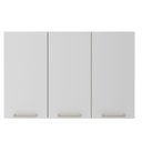Ver imagem 3 de Armário Aéreo para Cozinha 120cm com 3 Portas Freijó Branco Cz3109