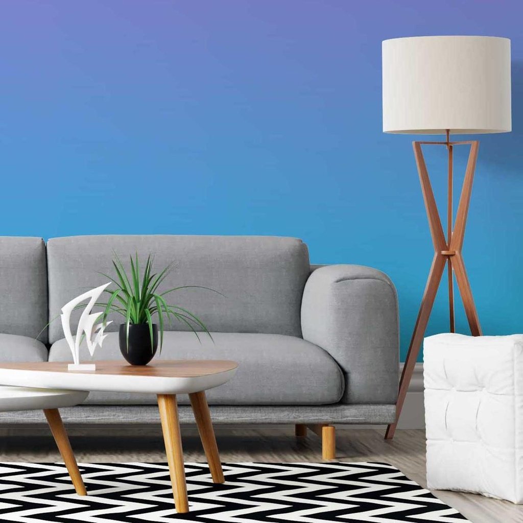 Papel de Parede Adesivo Degradê Roxo e Azul N05175 R 0,58x3M - 1