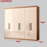Guarda Roupa Casal 6 Portas Venice Amendola Touch/off White - Demóbile - 7
