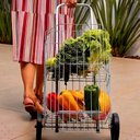 Ver imagem 4 de Carrinho de Compras Dobrável com Rodízio 33x43cm