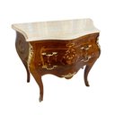 Ver imagem 5 de Cômoda Clássica com Tampo em Mármore 76x88x45 Ideal para Sala Quarto Hall