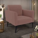 Ver imagem 2 de Poltrona Pés Villach Marisa Veludo Rosê D03 - D'Rossi