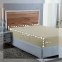 Ver imagem 3 de Roupa Cama Casal 300 Fios Lençol com Elástico de Algodão:palha
