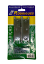 Ver imagem 1 de Cartela de Dobradiças c/ 3 unidades - 3.1/2" - LV 5300 - Aço Cromo Acetinado - Metalúrgica Rodrigues