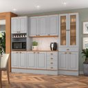 Ver imagem 1 de Cozinha Modulada c/T 5 Pecas Aspen Cinza/Cinamomo