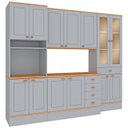Ver imagem 2 de Cozinha Modulada c/T 5 Pecas Aspen Cinza/Cinamomo