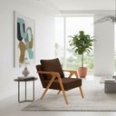 Ver imagem 6 de Conjunto 2 Poltronas Decorativa Mona Luxo Sala de Estar e Decoração:marrom
