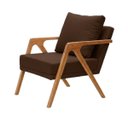 Ver imagem 5 de Conjunto 2 Poltronas Decorativa Mona Luxo Sala de Estar e Decoração:marrom
