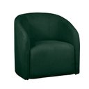 Ver imagem 2 de Kit 02 Poltrona Recepção Sala Lara Tecido Requinte Bouclê Cor:verde