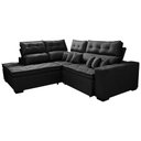 Ver mais imagens de Sofá de Canto 2,60x2,36m Retrátil e Reclinável com Molas Cama inBox Platinum Esquerdo Suede