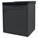 Ver imagem 2 de Tanque de Lavanderia 22 Lts + Gabinete Mdf Suspenso + Sifão Cor:pretocinza