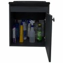 Ver imagem 4 de Tanque de Lavanderia 22 Lts + Gabinete Mdf Suspenso + Sifão Cor:pretocinza