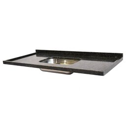 Pia de Granito para Cozinha Levorato Ubatuba – 150x55cm – Granito Verde Ubatuba - 1