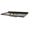 Pia de Granito para Cozinha Levorato Ubatuba – 150x55cm – Granito Verde Ubatuba - 1