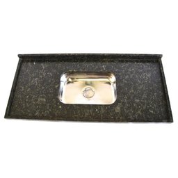 Pia de Granito para Cozinha Levorato Ubatuba – 150x55cm – Granito Verde Ubatuba - 3