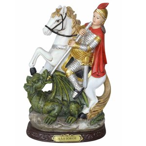 Santo Imagem São Jorge da Capadócia Resina 20cm