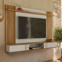 Ver imagem 1 de Home Painel Ripado Suspenso 2 Portas de Correr Nature/off White Peternella