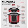 Panela de Pressão Elétrica Mondial Master Cooker Red 5l 110v - 4