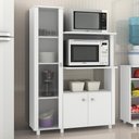 Ver imagem 1 de Armário Para Forno E Microondas Com 3 Portas Cr20009 Branco