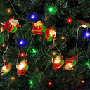 Ver imagem 4 de Kit 5 Cordão Luminoso Natalino 1 Metro Led 10 Mini Noel Taschibra