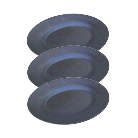Kit 3 Assadeira Ferro Pão Lasanha Carne Lisa Oval ST 29x22cm
