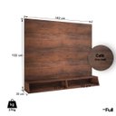 Ver imagem 4 de Painel de Parede Rack para Tv com Nicho Quarto Sala Café