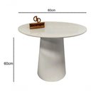 Ver imagem 2 de Mesa de Canto Cone Laqueado Redondo Vidro Madeira 60cm Off White