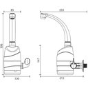 Ver imagem 3 de Torneira Elétrica Zagonel Luna Preta 127v 5500w