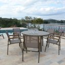 Ver imagem 6 de Mesa de Alumínio Redonda Fendi Verona Premium 1,30m para Jardim e Piscina