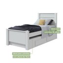Ver imagem 6 de Cama Solteiro com Cama Auxiliar e 2 Gavetas Athenas Móveis Lopas