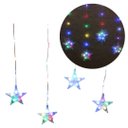 Ver imagem 1 de Cortina 16 Estrelas Cascata Led Color 224 Lâmpadas Pisca 8 Funções 3 Metros - Bela Flor