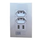Ver imagem 7 de Tomada de Parede 2 Entrada Fonte 2 Usb 5v Smart House Casa Inteligente Carregador Celular 10a Bivolt