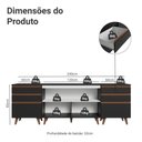 Ver imagem 4 de Kit com Três Balcões de Cozinha 2 Portas 6 Gavetas (com Tampo) Preto Reims Madesa