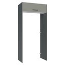 Ver imagem 1 de Porta-geladeira 103 Cm 1 Porta Basculante Cinza/branco/cinza Agata Madesa