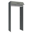 Ver imagem 7 de Porta-geladeira 103 Cm 1 Porta Basculante Cinza/branco/cinza Agata Madesa