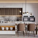 Ver imagem 2 de Luminaria Pendente Spot 65x55cm 40w Gu10 Preto e Dourado Lumier