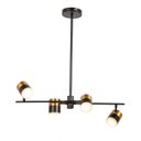 Ver imagem 1 de Luminaria Pendente Spot 65x55cm 40w Gu10 Preto e Dourado Lumier
