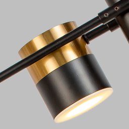 Luminaria Pendente Spot 65x55cm 40w Gu10 Preto e Dourado Lumier - 5