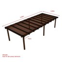 Ver imagem 2 de Kit Policarbonato Bronze 6mm 5,00m X 3,00m - Perfis Naturais