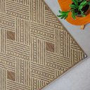 Ver imagem 3 de Tapete para Sala 1,00m x 1,50m Sisal Antiderrapante Sem Pelo Lâncer - 575 TERRACOTA