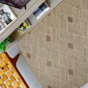 Ver imagem 2 de Tapete para Sala 1,00m x 1,50m Sisal Antiderrapante Sem Pelo Lâncer - 575 TERRACOTA